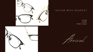TAYLOR WITH RESPECT『merge』入荷
