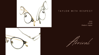 TAYLOR WITH RESPECT『slick』入荷