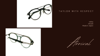 TAYLOR WITH RESPECT『valley』入荷